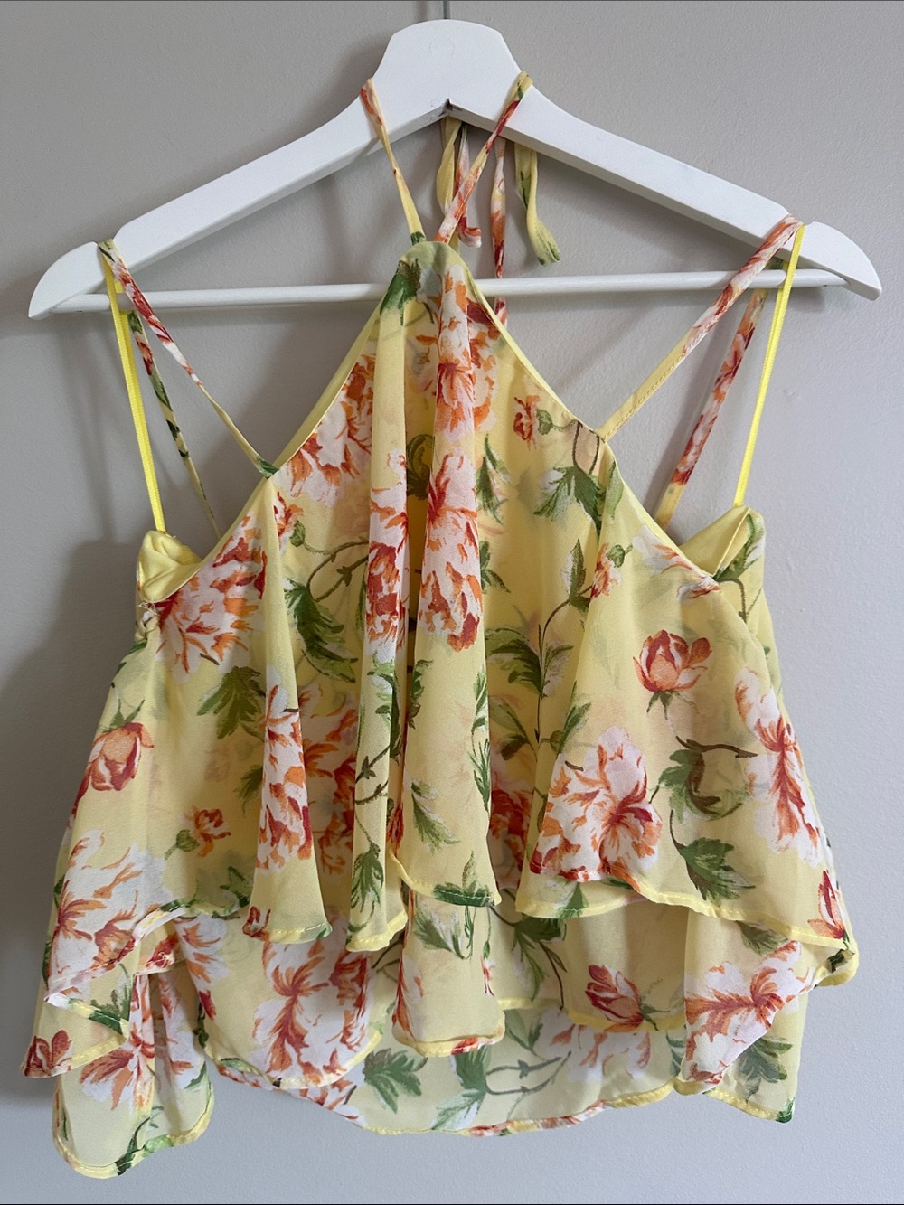 Ruffled High-Low Hem Floral Skirt & Top Set - Picture 5 of 9